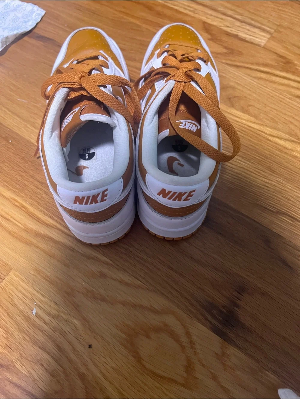 Nike Low Dunks White/Burnt Orange
